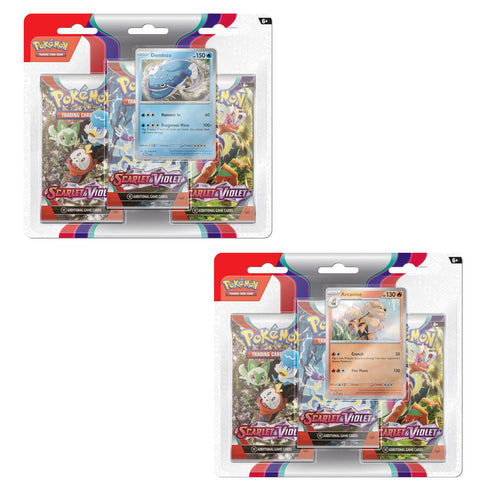 Scarlet & Violet 1 Three-Booster Blisters (Pair) POKEMON TCG