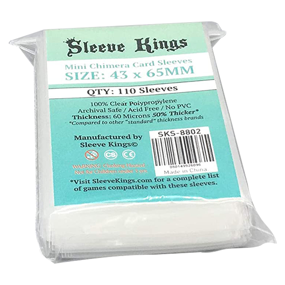 Sleeve Kings Board Game Sleeves Mini Chimera 43mm x 65mm 110ct