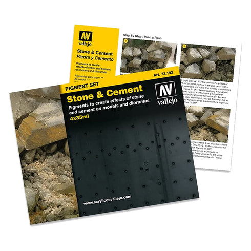 Vallejo Pigments - Set Stone & Cement 35ml