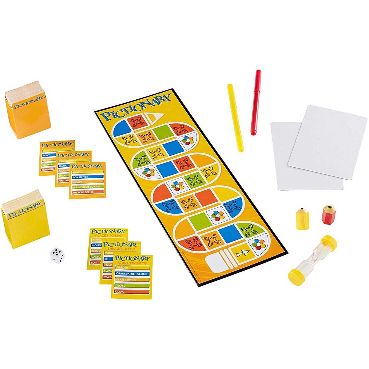 PICTIONARY GAME Pieces, Dice Categories Cards and Timer - No board or box
