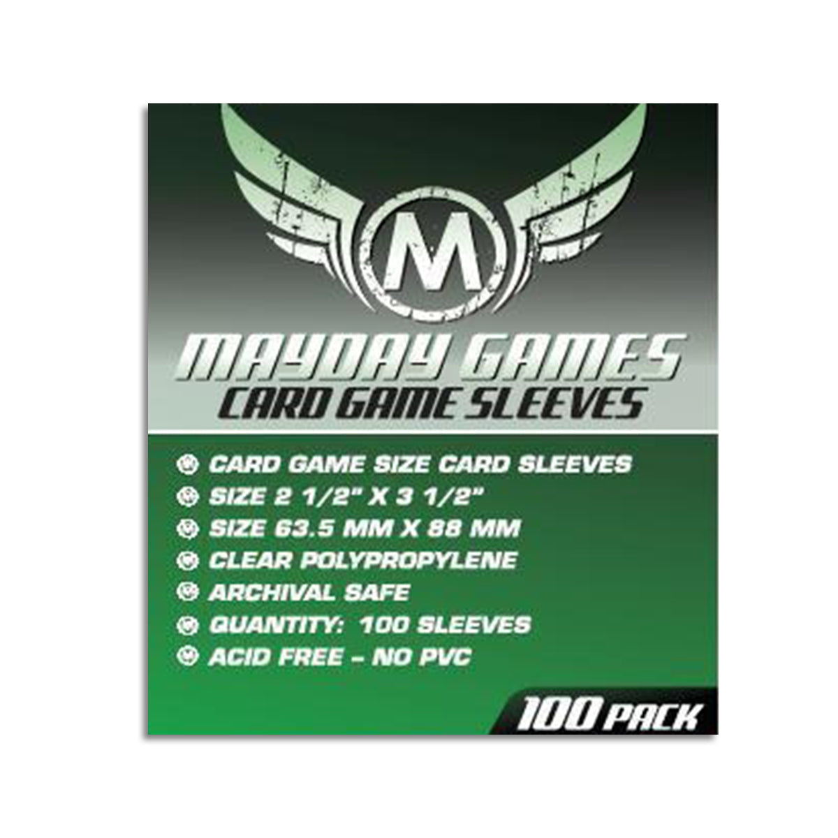 Mayday Card Sleeves Pack of 100 63.5 X 88 MM Gameology product