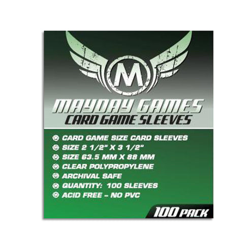 Mayday Card Sleeves Pack of 100 63.5 X 88 MM