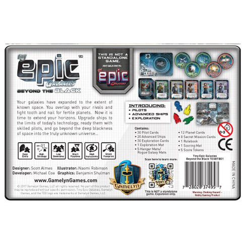 Tiny Epic Galaxies Beyond the Black Expansion
