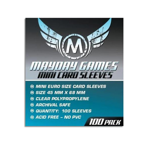 Mayday Mini Euro Card Sleeves Pack of 100 45 X 68 MM