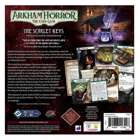 Arkham Horror LCG The Scarlet Keys Investigator Expansion