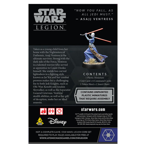 Star Wars Legion Asajj Ventress Operative Expansion
