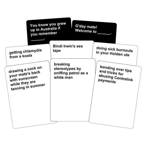 Cards For Bogans