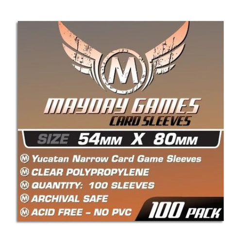 Mayday Yucatan Narrow Card Game Sleeves Pack of 100 54 X 80 MM Twilight Imperium