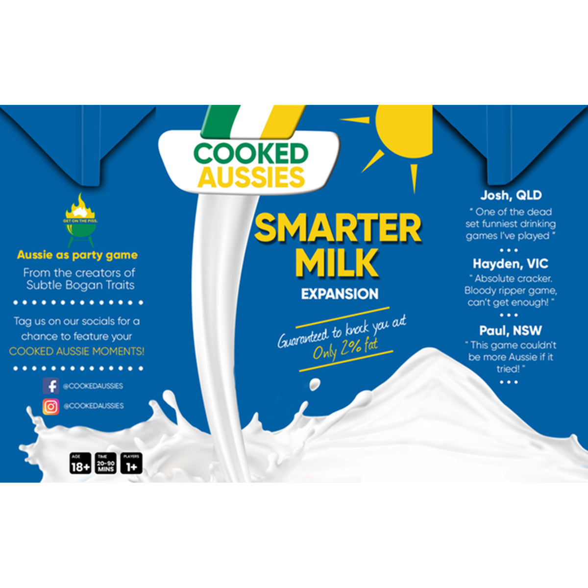 Cooked Aussies Smarter Milk Expansion Card Game Gameology product