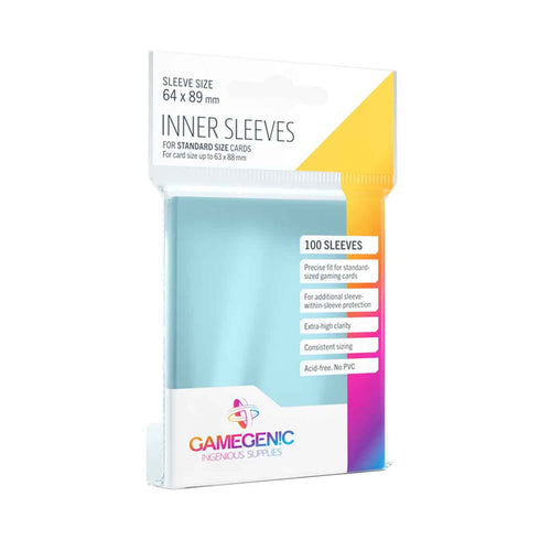 Gamegenic 100ct Inner Sleeves 64x89mm