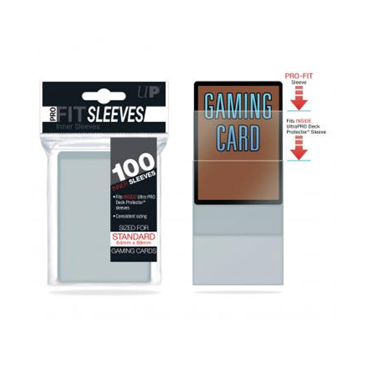Pokemon Card Sleeves 100 Ultra PRO Standard Pro-Fit Side-Load Inner Sleeves - 64x89mm, Acid-Free, PVC-Free Ultra PRO Inner Sleeves Pokemon Card Sleeves 100 Ultra PRO Standard Pro-Fit Side-Load Inner Sleeves - 64x89mm, Acid-Free, PVC-Free Ultra PRO Inner Sleeves