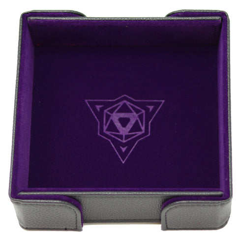 Die Hard Dice Folding Square Tray Purple Velvet