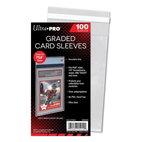 ULTRA PRO Graded Card Sleeve Resealable PSA 100ct