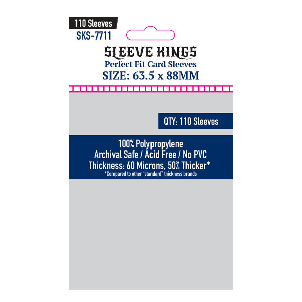 Sleeve Kings 'Space Base' Card Sleeves 110 Clear Premium Sleeves, 40 X 89mm (SKS-8817) Sleeve Kings 'Space Base' Card Sleeves 110 Clear Premium Sleeves, 40 X 89mm (SKS-8817)