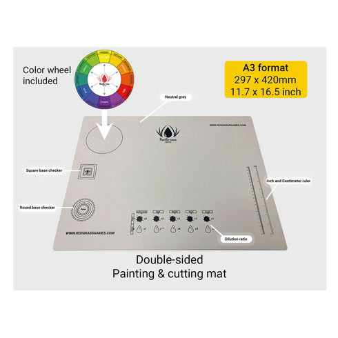 Redgrass Painting Mat A3 – Cut Resistant