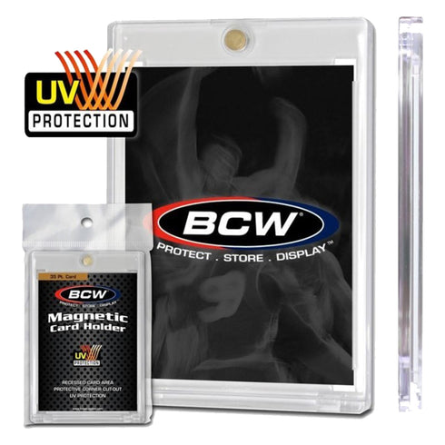 BCW One Touch Magnetic Card Holder 35 Pt Card Standard