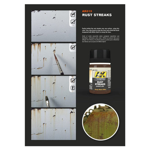 AK Interactive Weathering Products - Rust Streaks