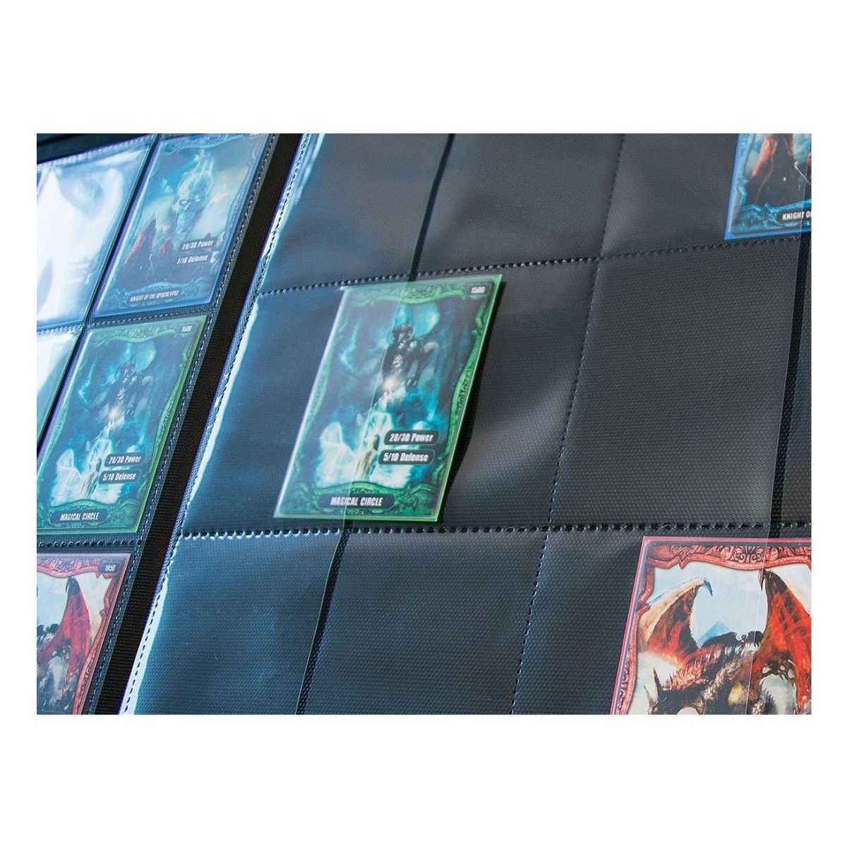Classeur Cartes 900 Emplacements - 50 Pages Amovibles, étanche, Fermeture 3 Côtés (violet