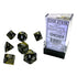 Chessex CHX 27418 Leaf Black Gold/silver 7-Die Set