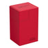 Ultimate Guard Flip n Tray Deck Case 80+ Standard Size XenoSkin Monocolor Red Deck Box