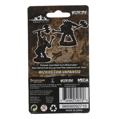 Pathfinder Deep Cuts Unpainted Miniatures Half-Orc Male Barbarian