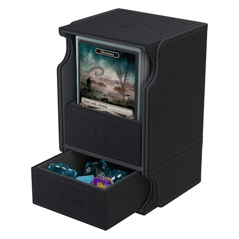 Gamegenic Watchtower Holds 100 Sleeves Convertible Deck Box Black
