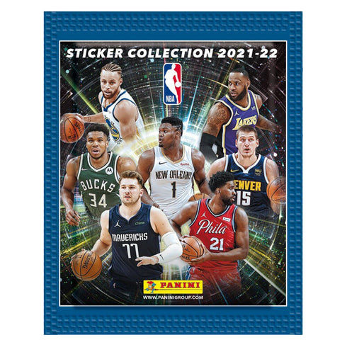 PANINI NBA 2021/2022 – Stickers and Card Collection Box W/ 50 Packs