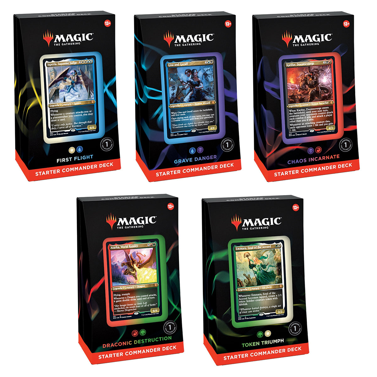 Magic Starter Commander 2022 Commander Decks (Set of 5) Gameology product