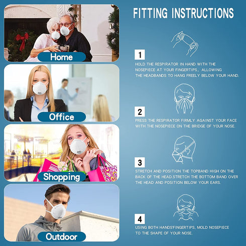 NIOSH N95 Disposable Particulate Respirator 20PC/Box AS/NZS approved dust Mask