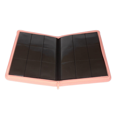 STEALTH 9 Pocket Zip Trading Card Binder - PINK