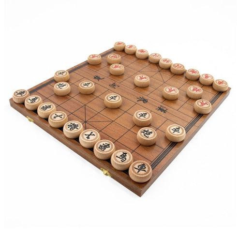 LPG Wooden Chinese Chess Set - 35 cm Foldable Board