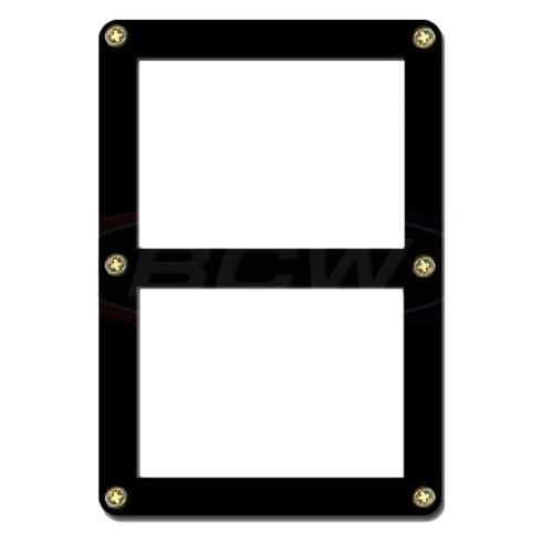 BCW Screwdown Holder Double Card Black Border