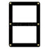 BCW Screwdown Holder Double Card Black Border