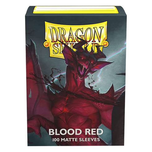Dragon Shield 100ct Blood Red MATTE Sleeves