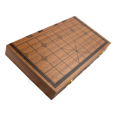 LPG Wooden Chinese Chess Set - 35 cm Foldable Board
