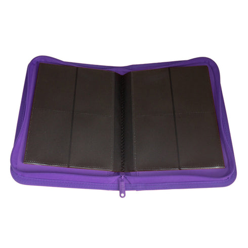 Collector's Series 4 Pocket Zip Trading Card Binder - PURPLE