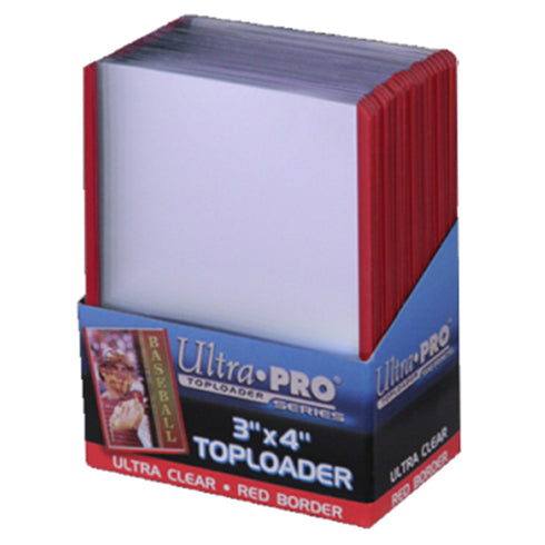 ULTRA PRO Top Loader 3" x 4" 35pt Red Border