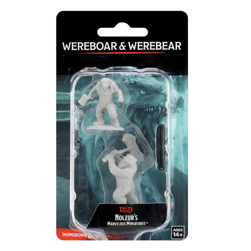 D&D Nolzurs Marvelous Unpainted Miniatures Wereboar & Werebear
