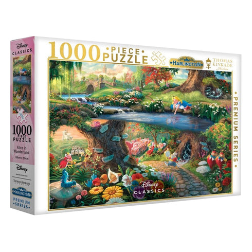 Harlington Thomas Kinkade PQ Disney Alice in Wonderland 1000 pieces