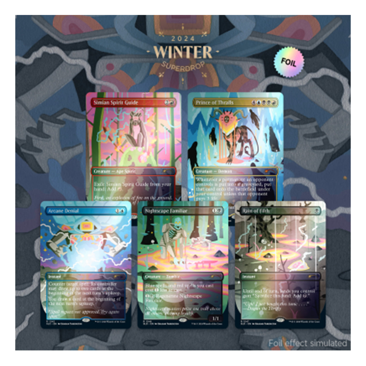 Secret Lair Winter Superdrop 2025 Prismatic Nightmares Foil Edition