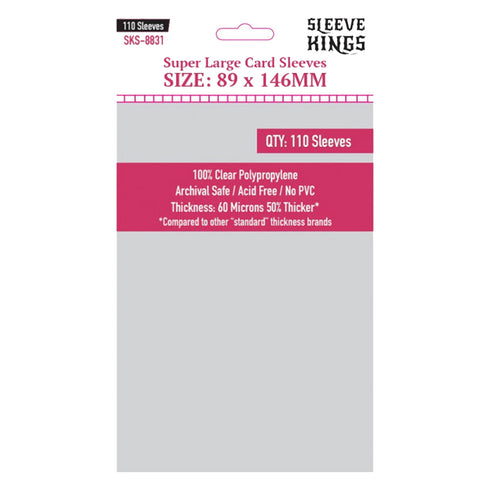 Sleeve Kings Board Game Sleeves Super Large 89x146mm 110ct