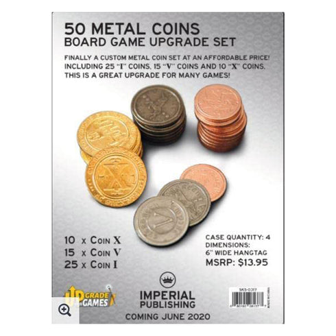 Metal Coins Roman Numeral 50 coins per set