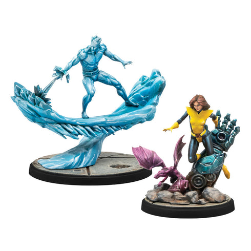 Marvel Crisis Protocol Miniatures Game Iceman & Shadowcat