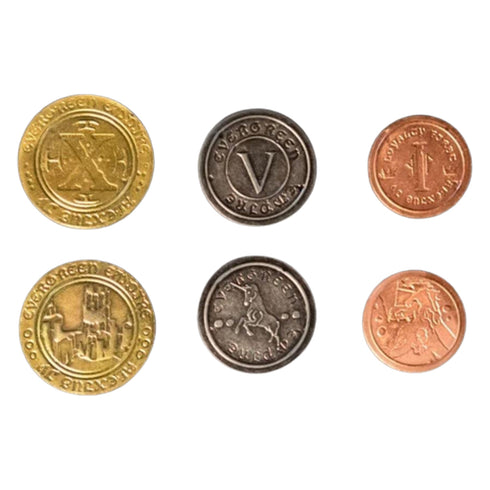 Metal Coins Roman Numeral 50 coins per set