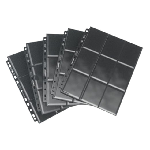 Gamegenic Sideloading 18 Pocket Pages 10 Pcs Pack Black