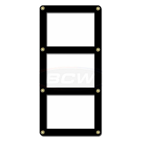 BCW Screwdown Holder 3 Card Black Border