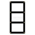 BCW Screwdown Holder 3 Card Black Border