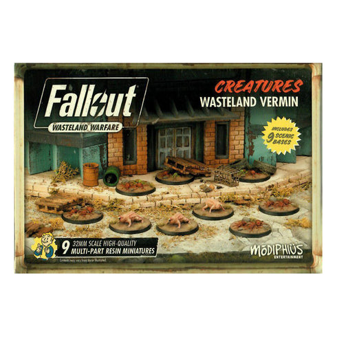 Fallout Wasteland Warfare Wasland Vermin Miniatures