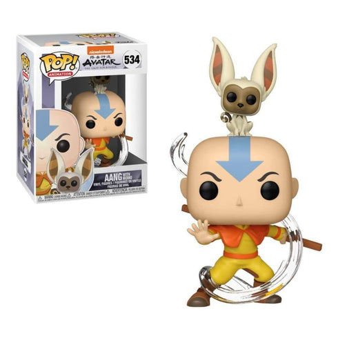 Avatar The Last Airbender - Aang with Momo Pop! Vinyl