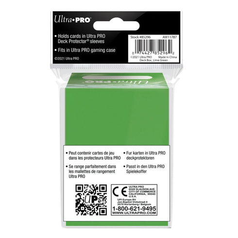 ULTRA PRO Lime Green Deck Box